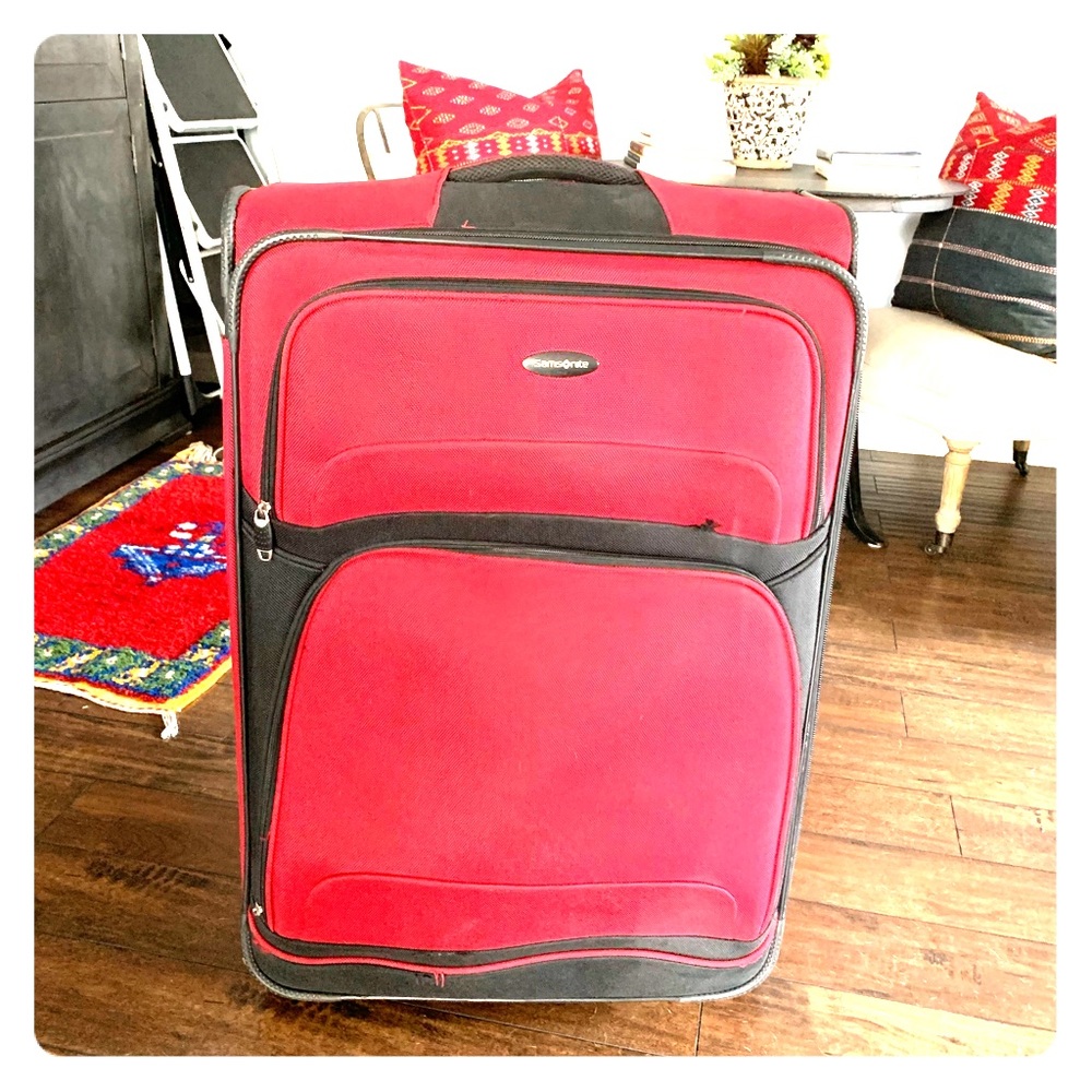 Large samsonite luggage roller bag